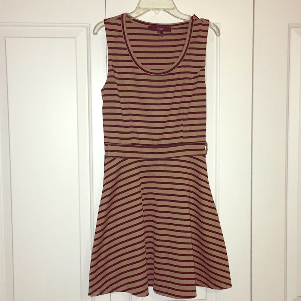 Black & tan dress